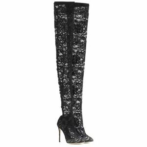 🎊sold🎊Dolce & Gabbana Lace Thigh High Boots
